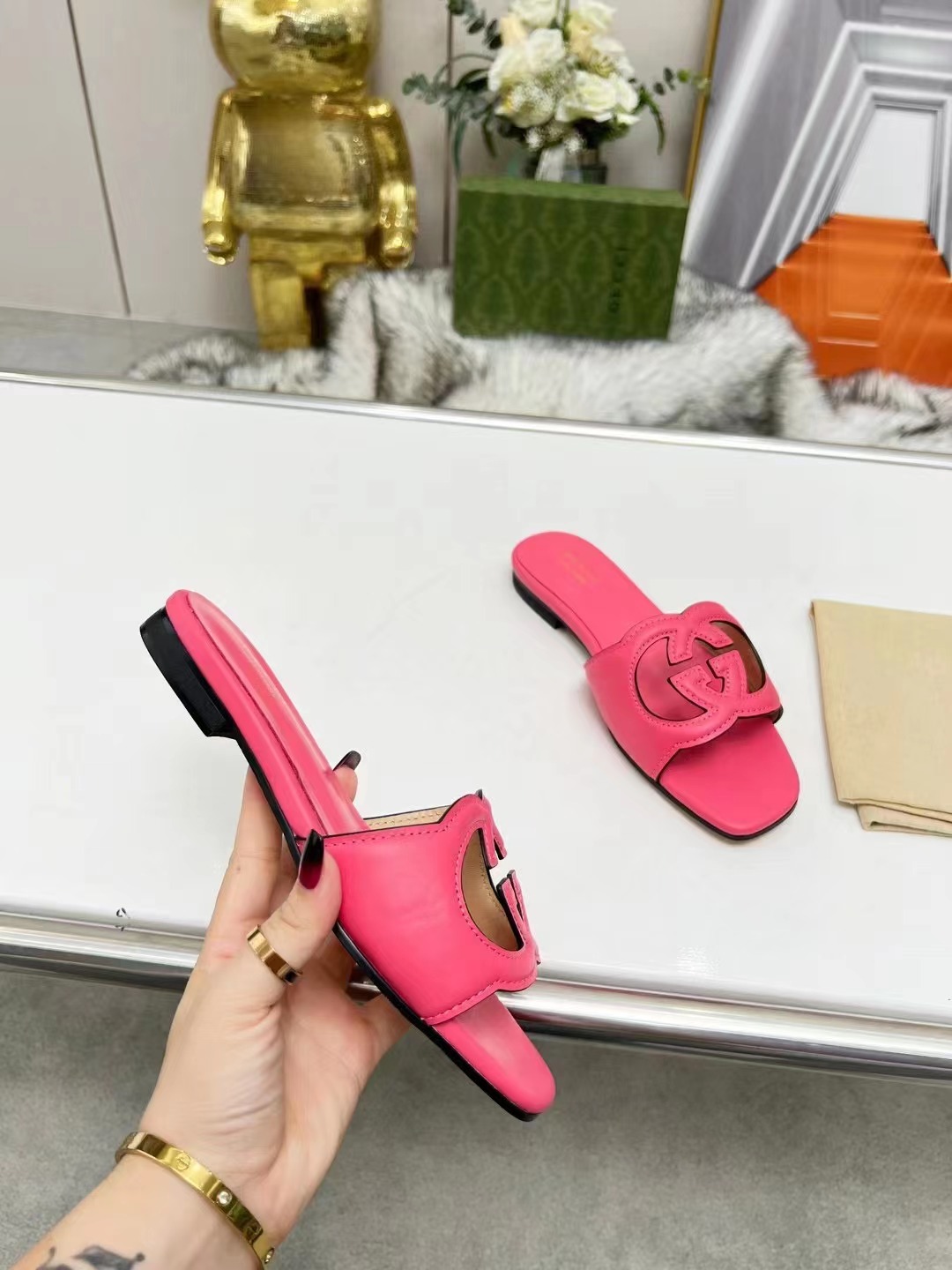 Gucci Slippers Women(AAA)-155